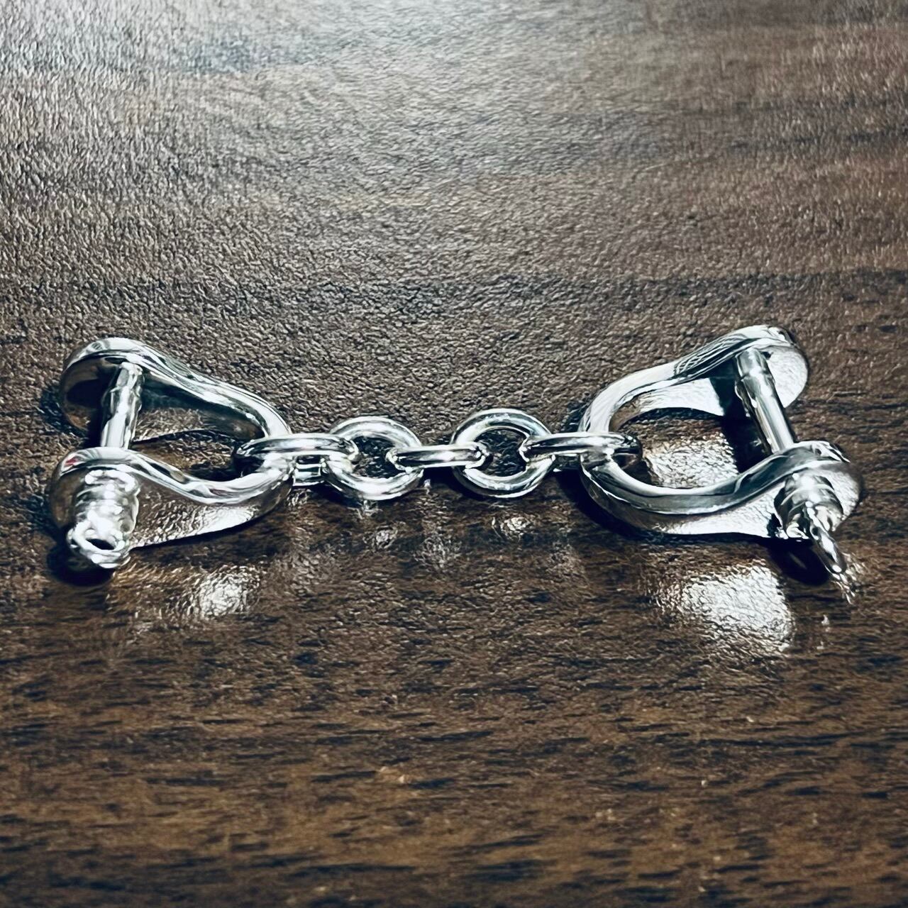 VINTAGE TIFFANY & CO. Double Shackle Key Chain Sterling Silver ヴィンテージ