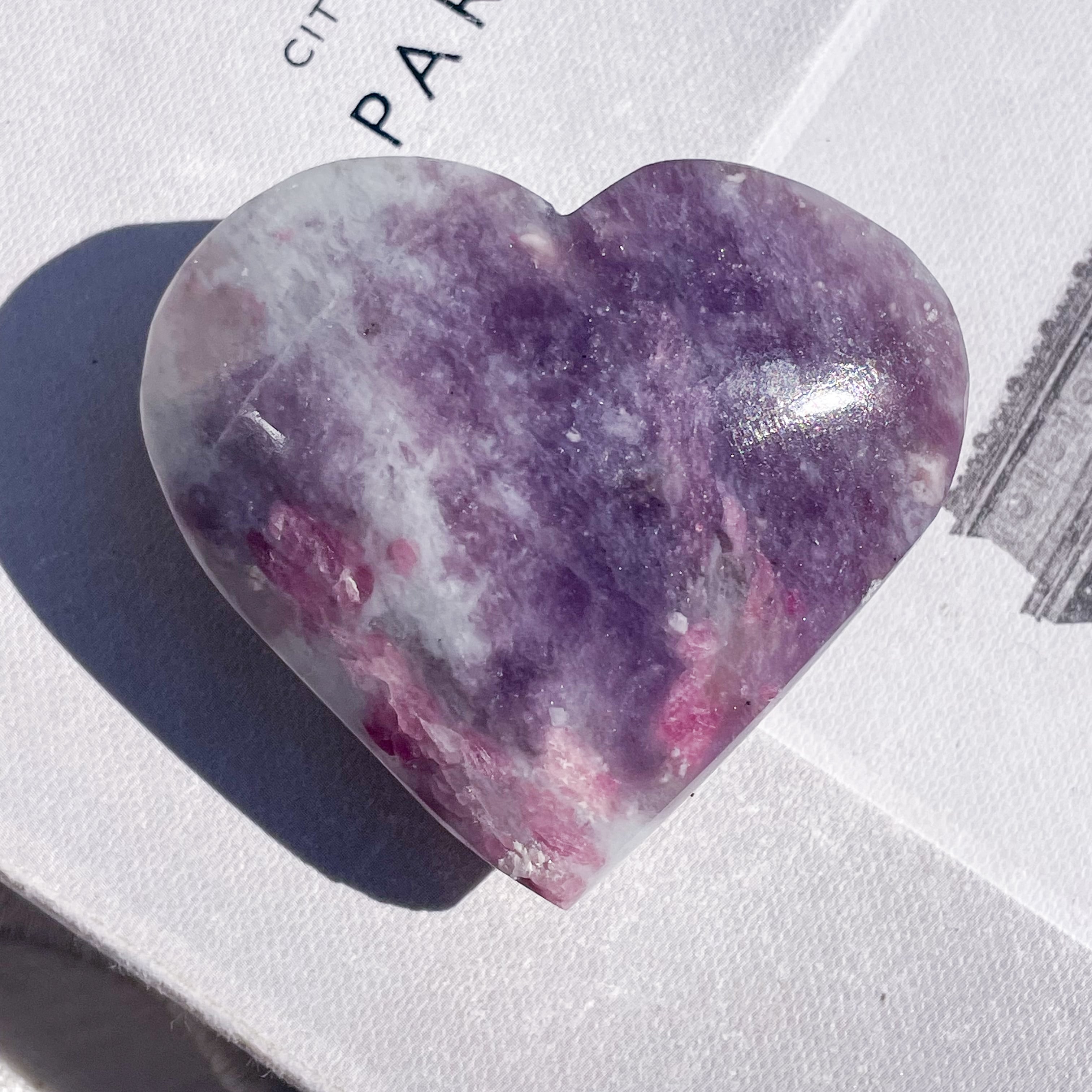 White Druzy Agate Heart 4 ✧ ホワイトドゥルージーアゲート