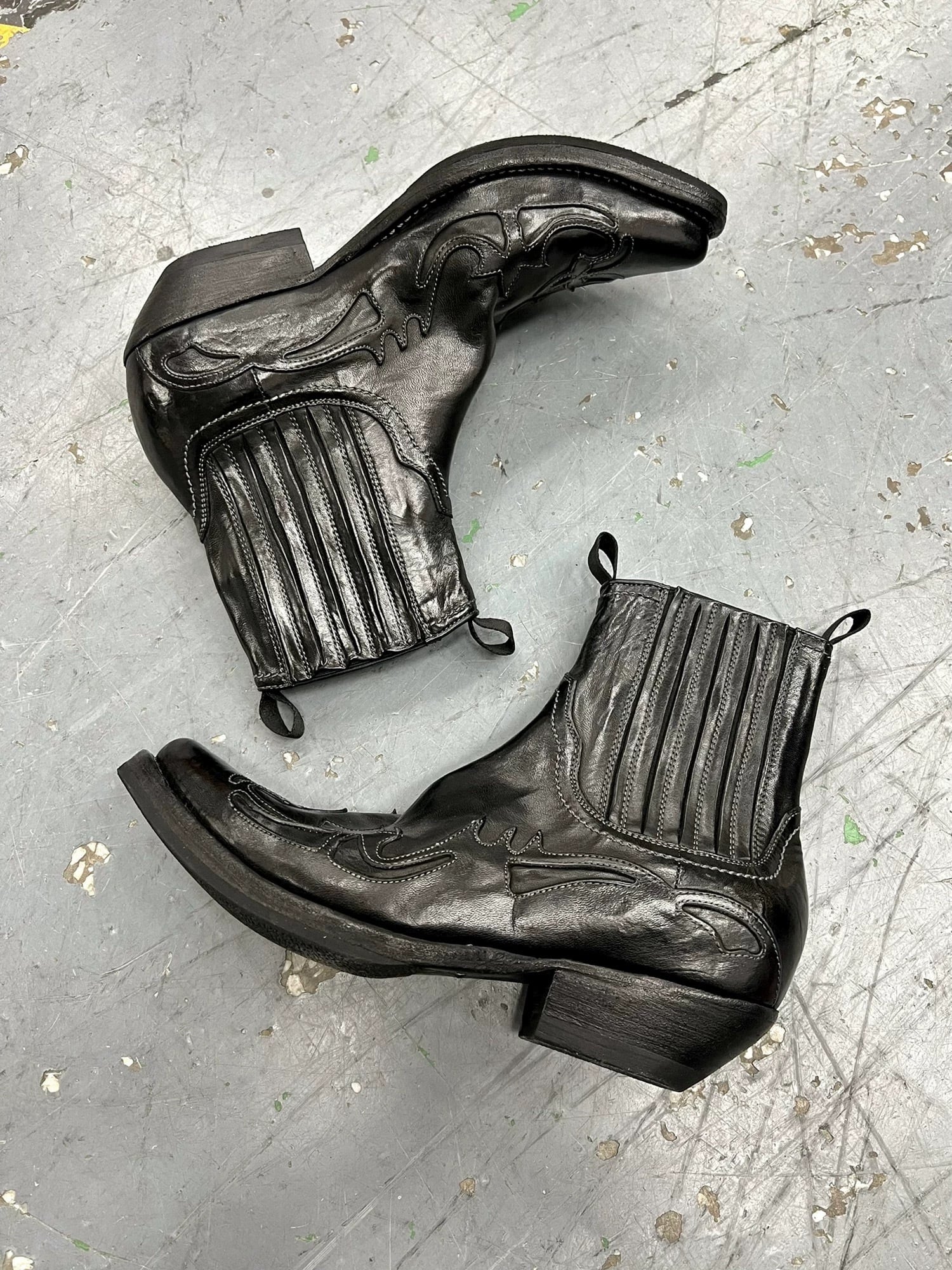 Vintage Ashen Flame Zip-up Heel Boot ブーツ Vintage Ashen Flame Zip-up Heel Boot ブーツ | Pay ID