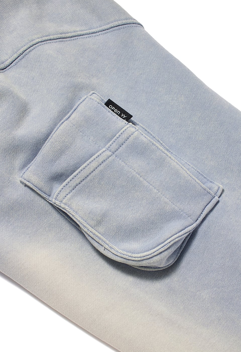 OPEN YY] POCKET WASHED BOX HOODIE, BLUE 正規品 韓国ブランド 韓国