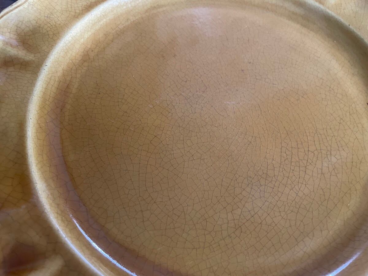 花リム ディナープレート はちみつ色 ADP ファイアンス オート