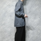 multi stripe jacquard weave shirt