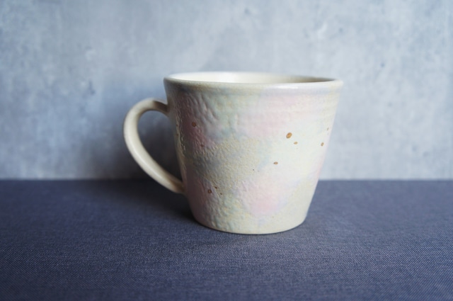 再入荷【白シリーズ】suiさん マグカップ(ピンク、水色マーブル）