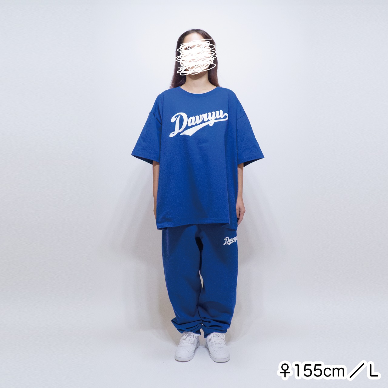 DAVRYU samurai Boxy TEE [ドジャーブルー]
