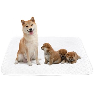 【新着特価】ペットシーツ 洗える 猫 犬用 おしっこパッド ペット用 トイレ下敷きマット 速乾 洗える 大判サイズ 多頭飼いに最適（ホワイトＸＬ 二枚セット）