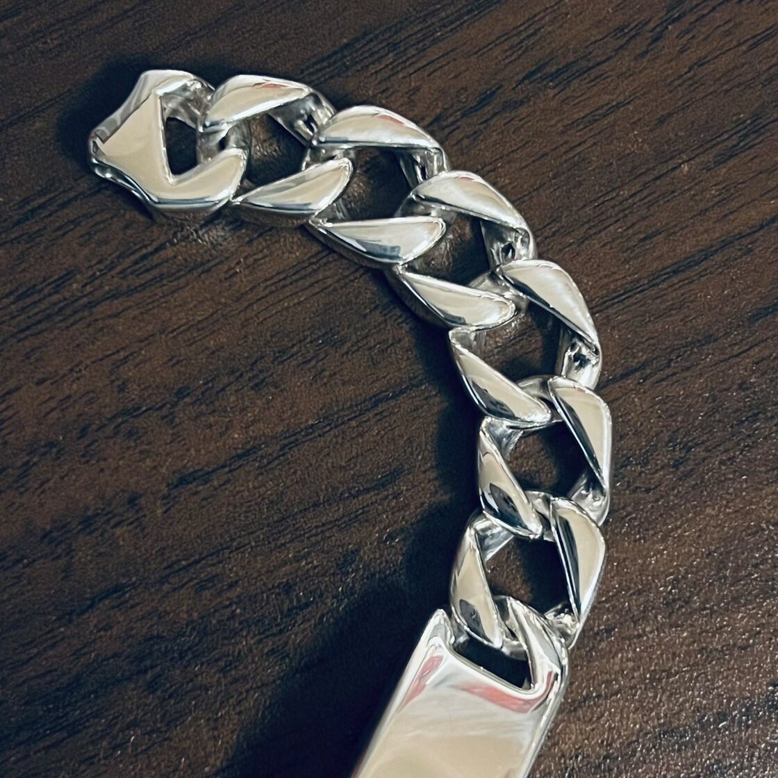 VINTAGE TIFFANY & CO. ID Bracelet Super Heavyweight Sterling 