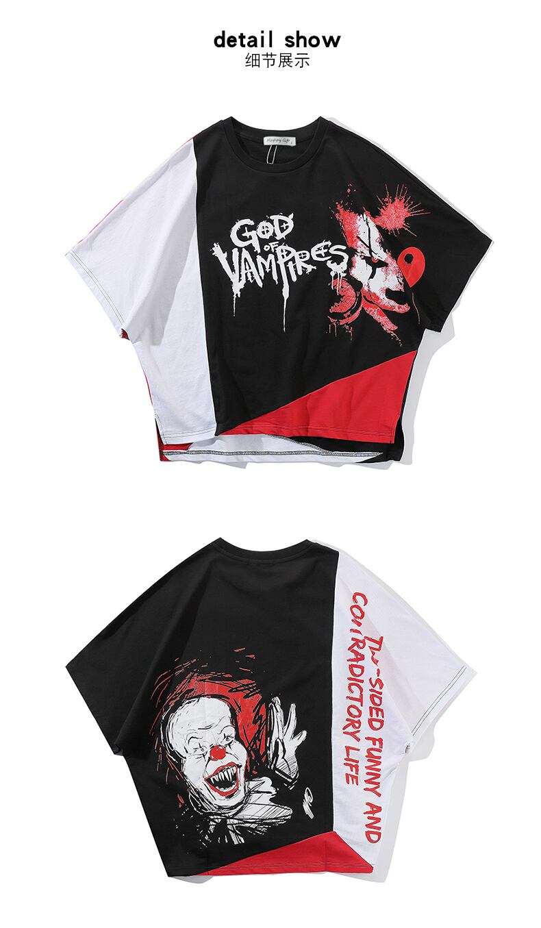 全1色 Tシャツ カットソー プリント カジュアル ストリート 