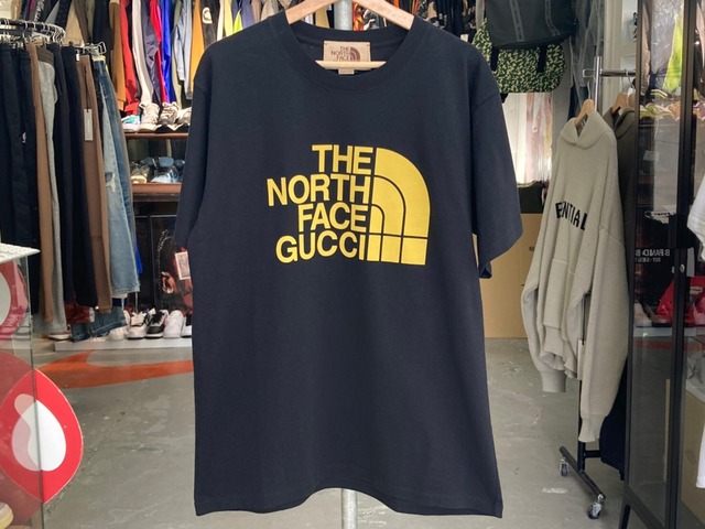 15%OFF MORE SALE GUCCI × THE NORTH FACE OVERSIZED LOGO SS TEE BLACK SMALL 224135