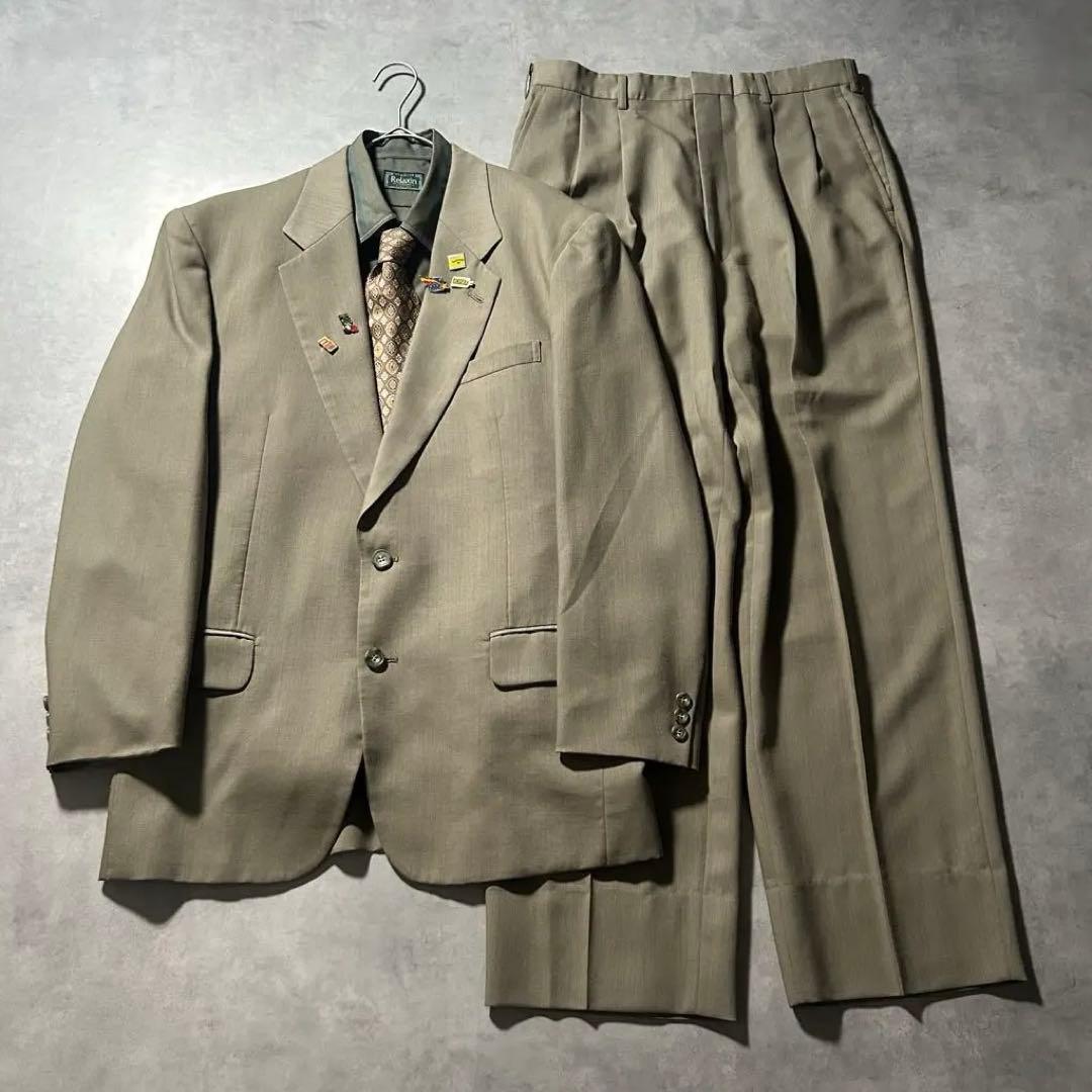 (NA)ヴィンテージ シングル セットアップ ピンバッジ シャツ フルセット