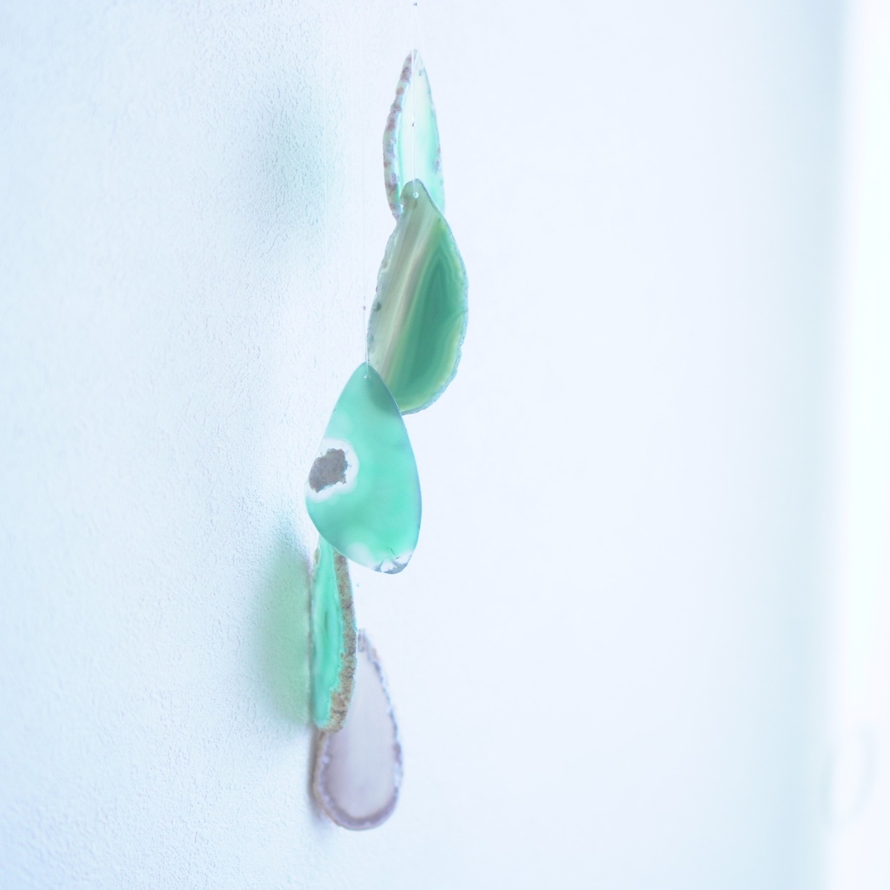 Healing Green 07 - アゲートヒーリングチャイム / Agate Sun Catcher Wind Chime 320