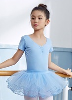 予約 バレエ レオタード チュチュスカート付き  子供 キッズ ジュニア 女の子 女性 可愛い おしゃれ 発表会 コンクール レッスン ノースリーブ ふんわり エレガント 110cm 120cm 130cm 140cm 150cm 160cm　bnr-12002