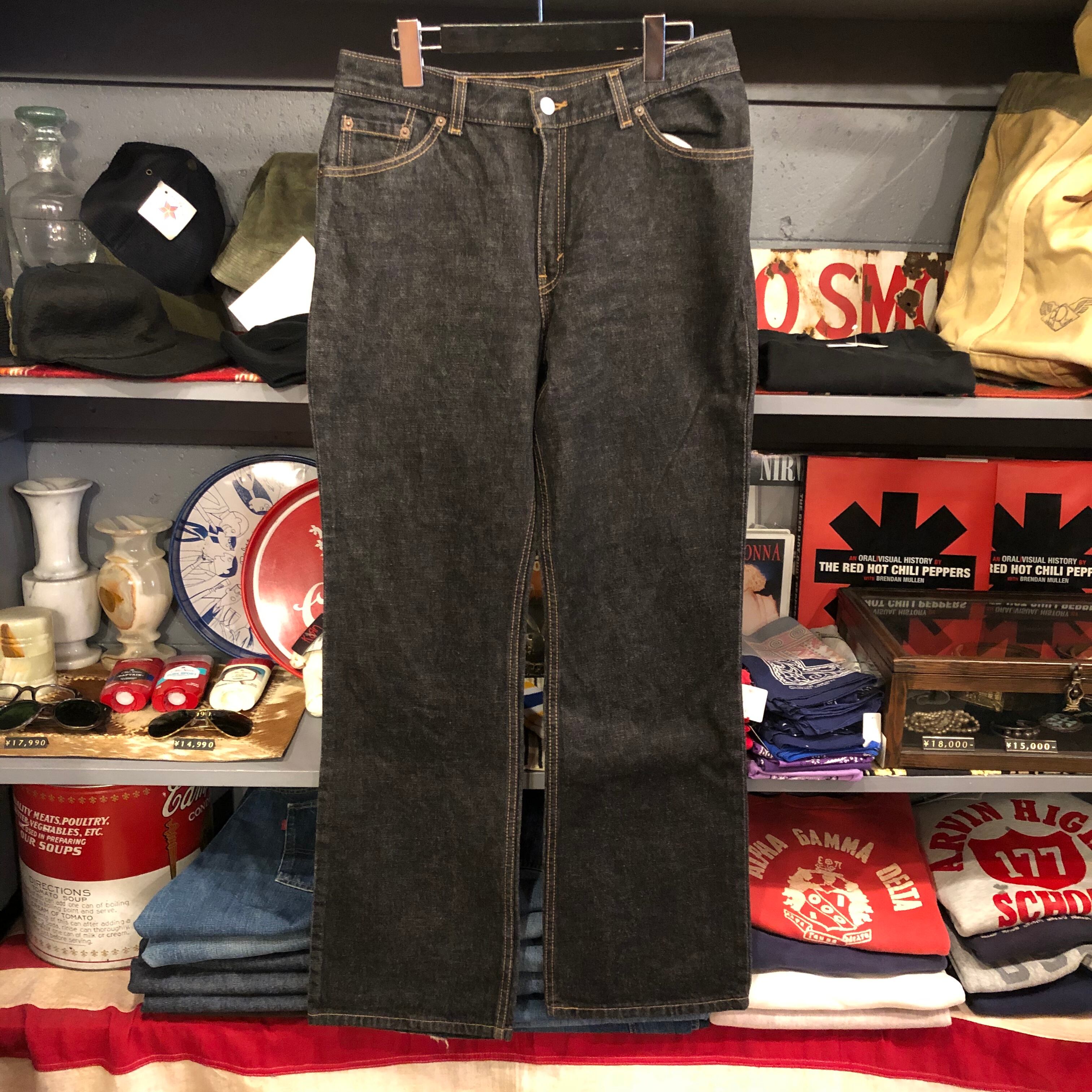 Levis 517 Bootcut Black Denim Pants 先染め | VOSTOK