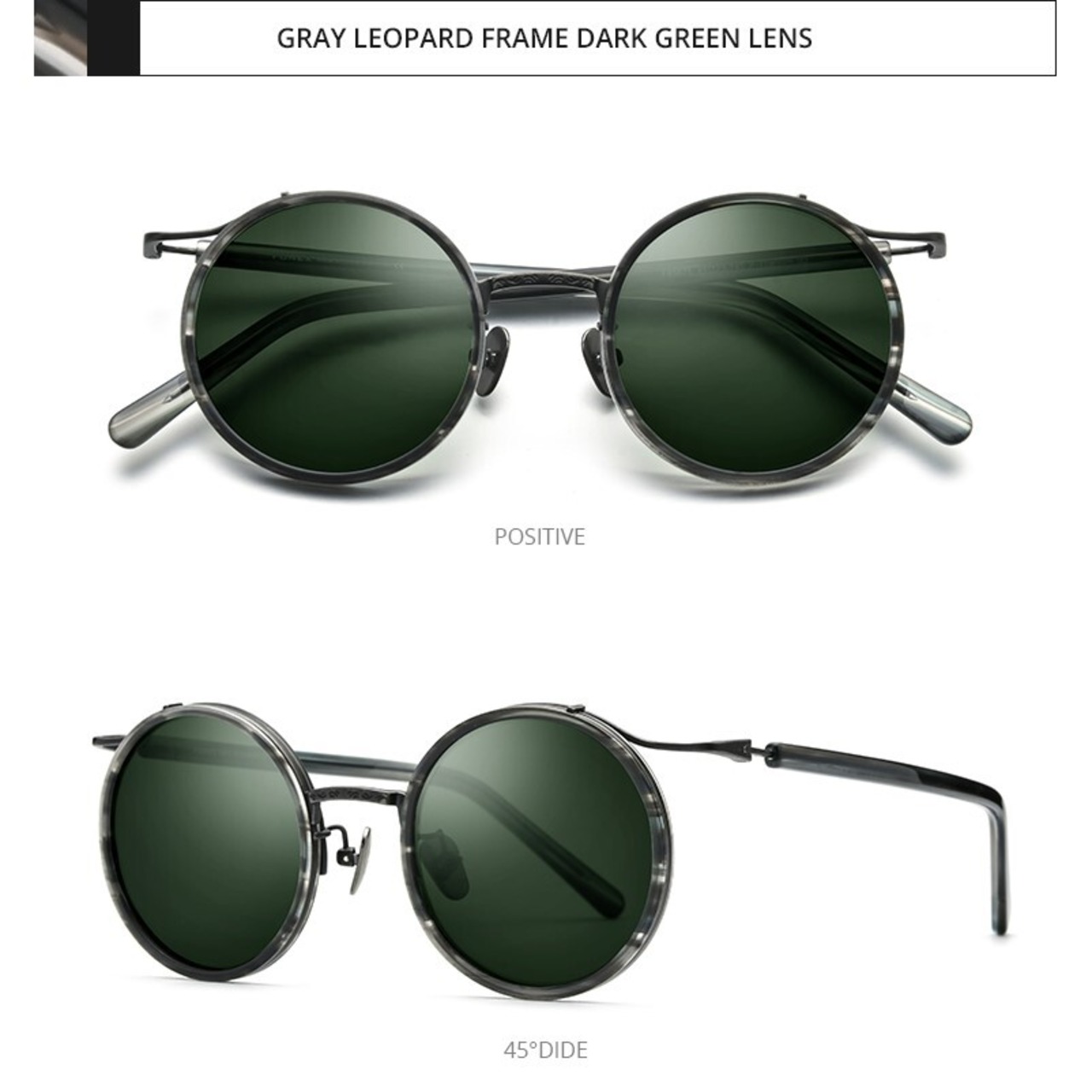 Titanium Acetate Round Sunglasses / チタン アセテート ラウンド サングラス