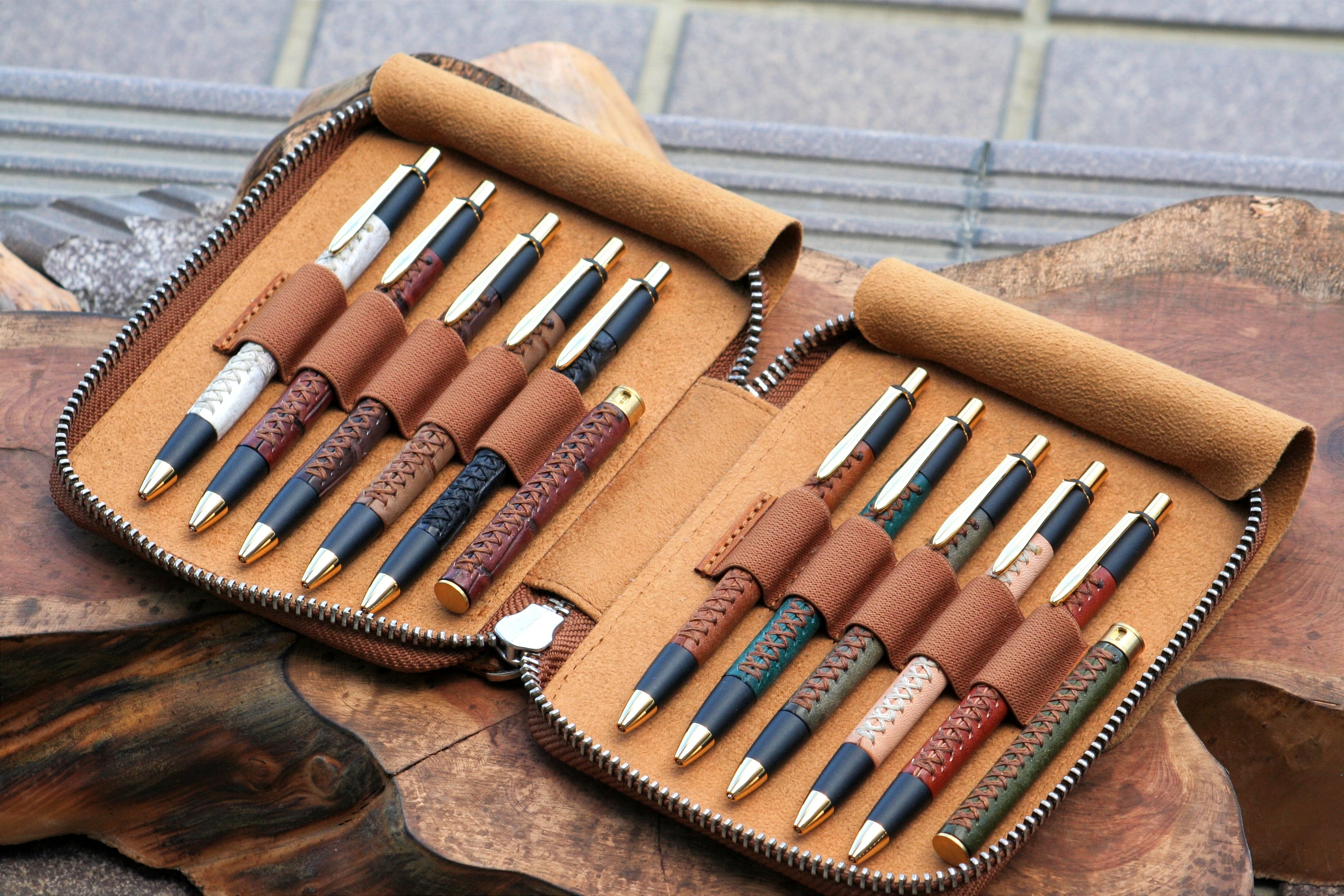 革軸ペン【ヌメ革 ナチュラル】 | Schicksal