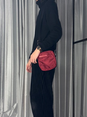 PRADA red nylon “Linea Rossa” shoulder bag