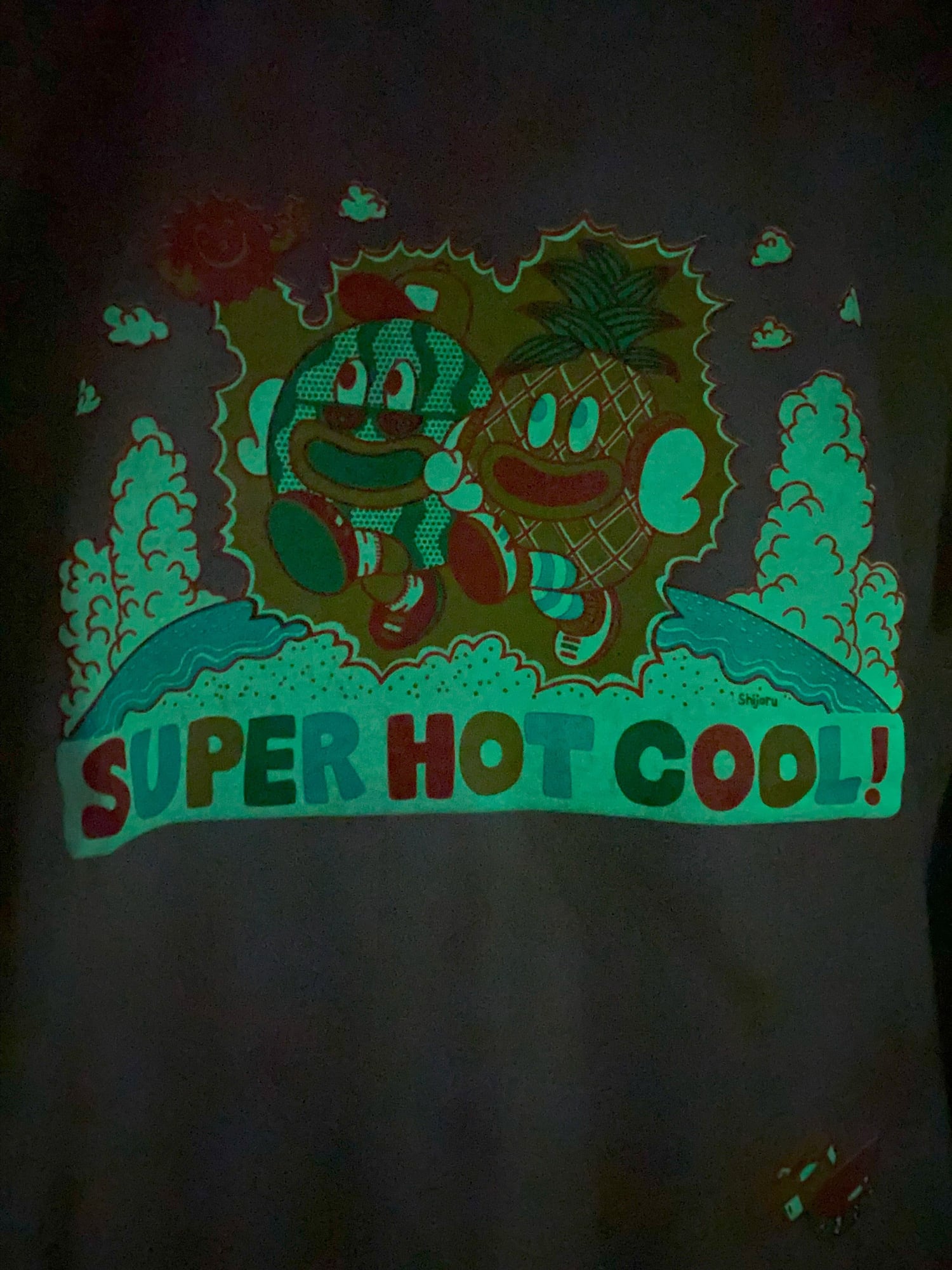 蓄光 SUPER HOT COOL タイダイTシャツ／レインボー | しじょる