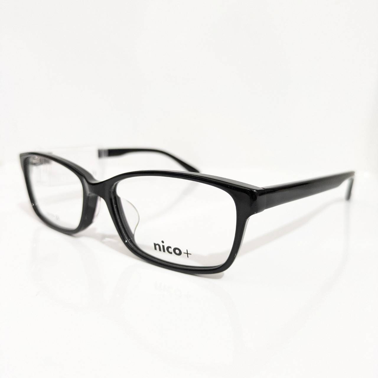 【nico+】スクエアセルフレーム ブラック