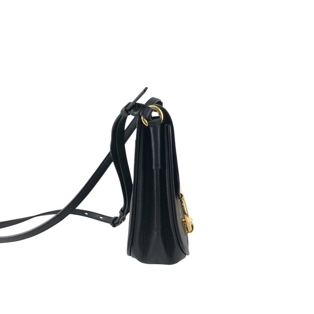 Salvatore Ferragamo サルヴァトーレ フェラガモ ショルダーバッグ ブラック ガンチーニ レザー vintage ヴィンテージ オールド 3fyg65