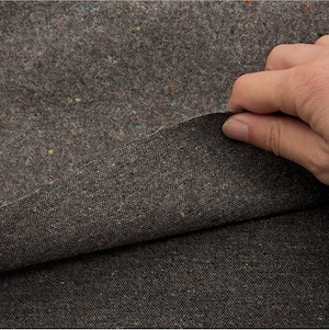 ★CT226◆オーダー50cm単位◆インポート◆ウール100%弱毛羽立ちカラーネップ生地◆グレージュ系