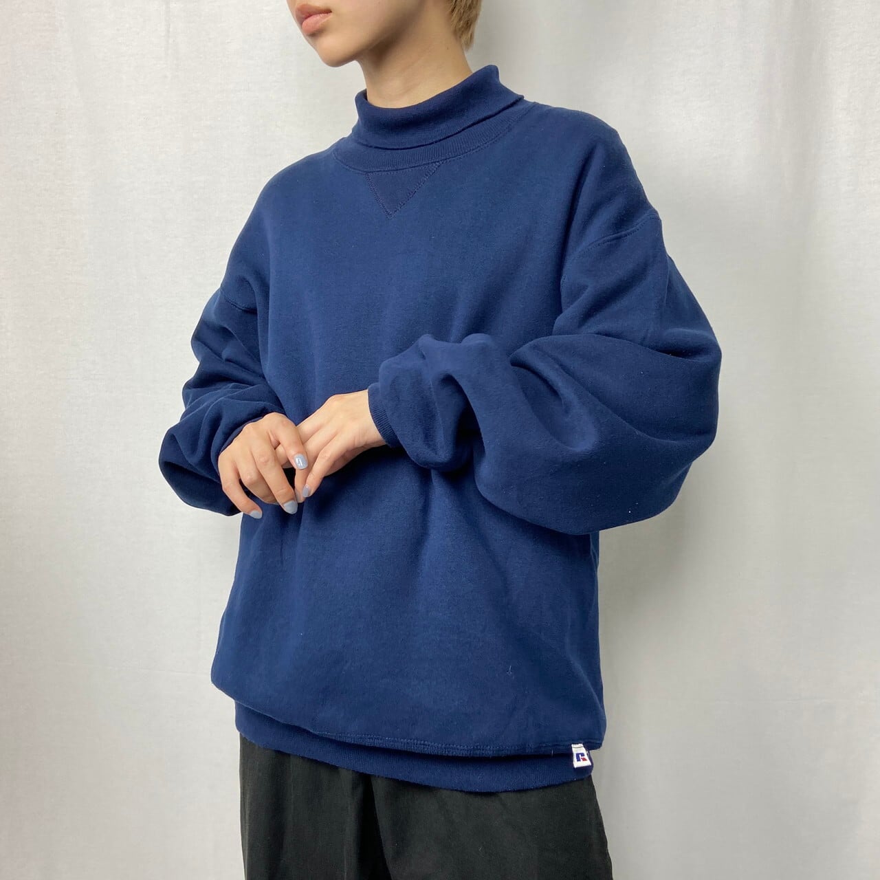 90年代 USA製 RUSSELL ATHLETIC ラッセルアスレチック タートルネック 