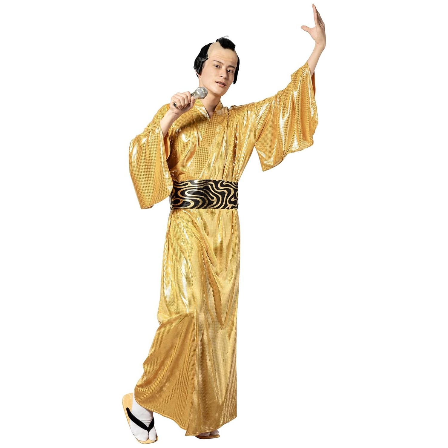 コスプレ衣装 松平健 マツケンサンバ 風 上様 金色将軍 ゴールド 着物