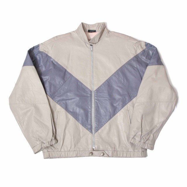 MarcoMorani 80sVintage SwitchingLeatherZipJacket