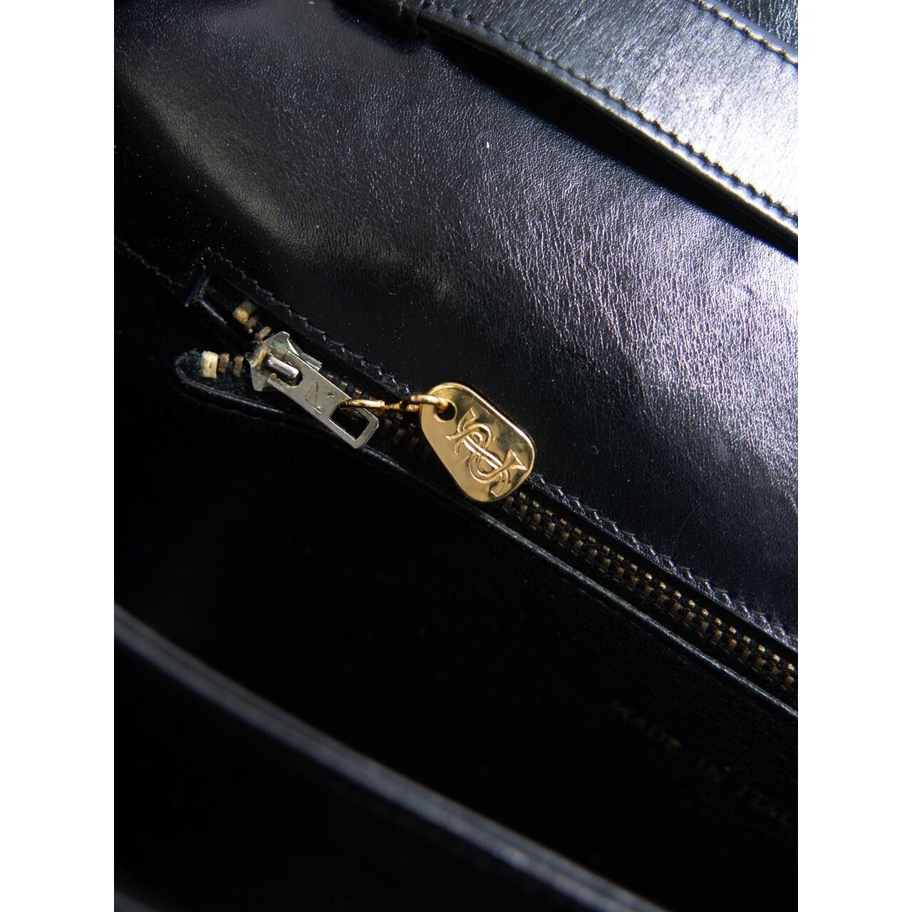 【Unknown Brand】Made in Italy Leather Shoulder Bag(イタリア製 レザーショルダーバッグ クラッチバッグ)