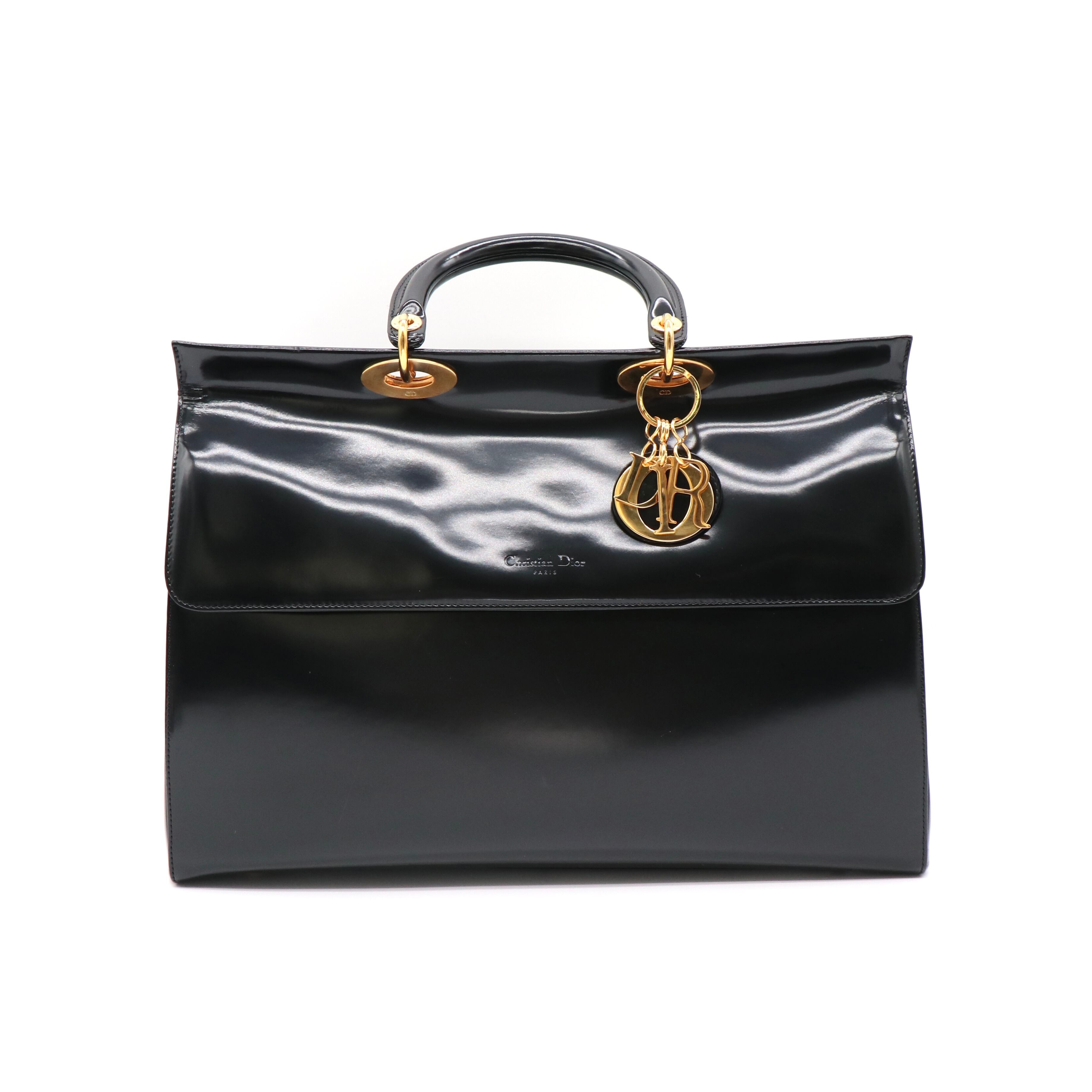 DIOR  レディディオール ハンドバッグ ブラック レザー ディオール