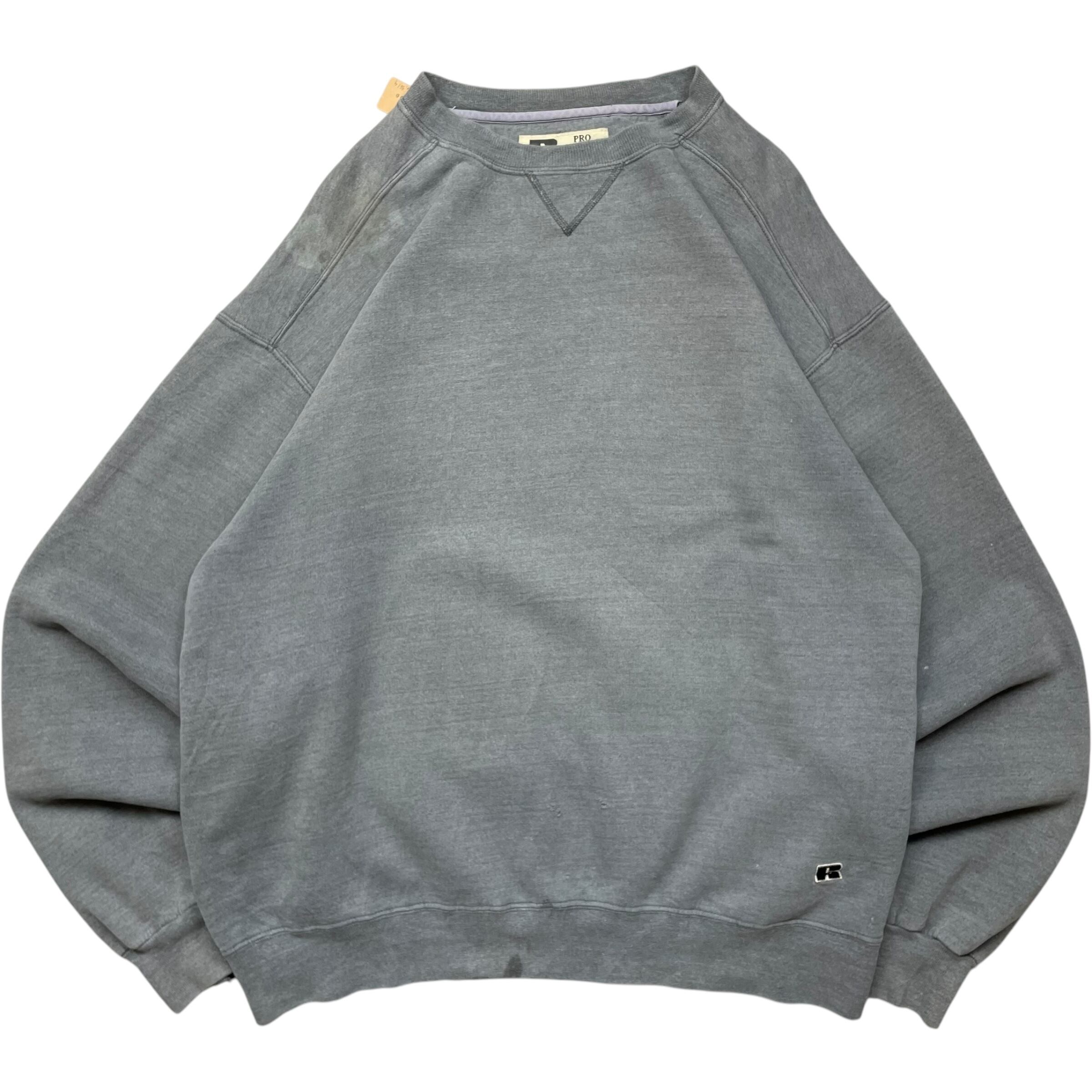 《XL》 russell athletic ラッセルアスレチック スウェット 裾ワンポイント ワッペン 前V no.5614