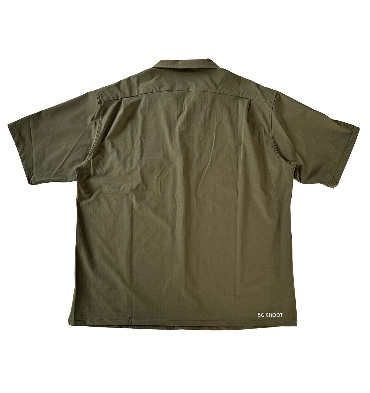 TECH OPEN COLLAR SHIRT -KHAKI- | 8G SHOOT WEBSTORE