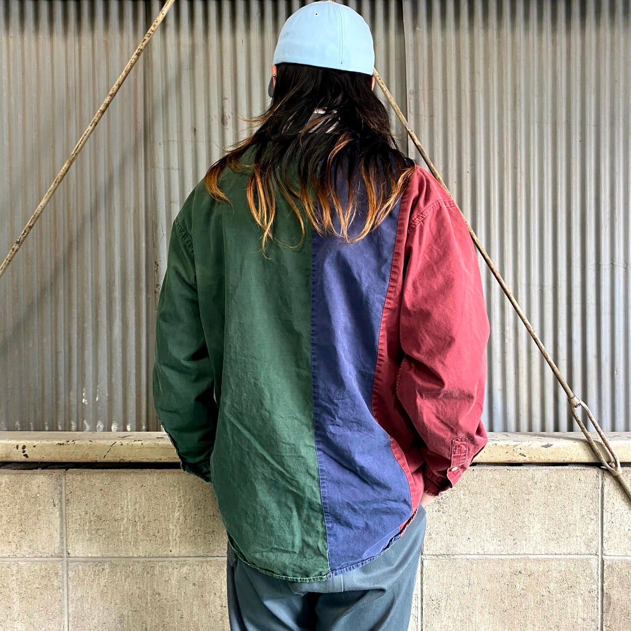 90年代 TOMMY HILFIGER トミーヒルフィガー クレイジーパターン 長袖