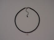 【 WAVE 】onyx × PURE point necklace