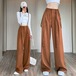 タックワイドパンツ フレアパンツ ワイドパンツ レディース バギーパンツ イージーパンツ 2way サロペット ロングパンツ 春 秋 夏 スラックス ロング丈 ストレート ハイウエスト 上品 きれいめ