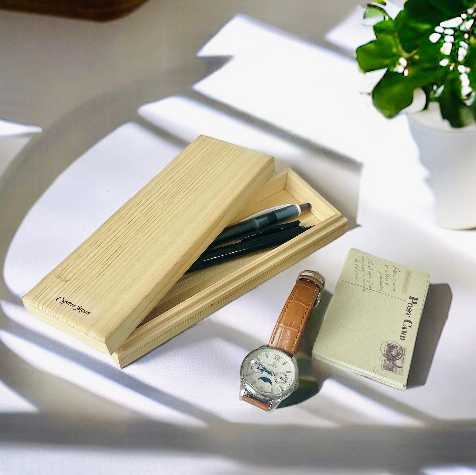 檜ペンケース・上下箱 | cypressjapan-サイプレスジャパン