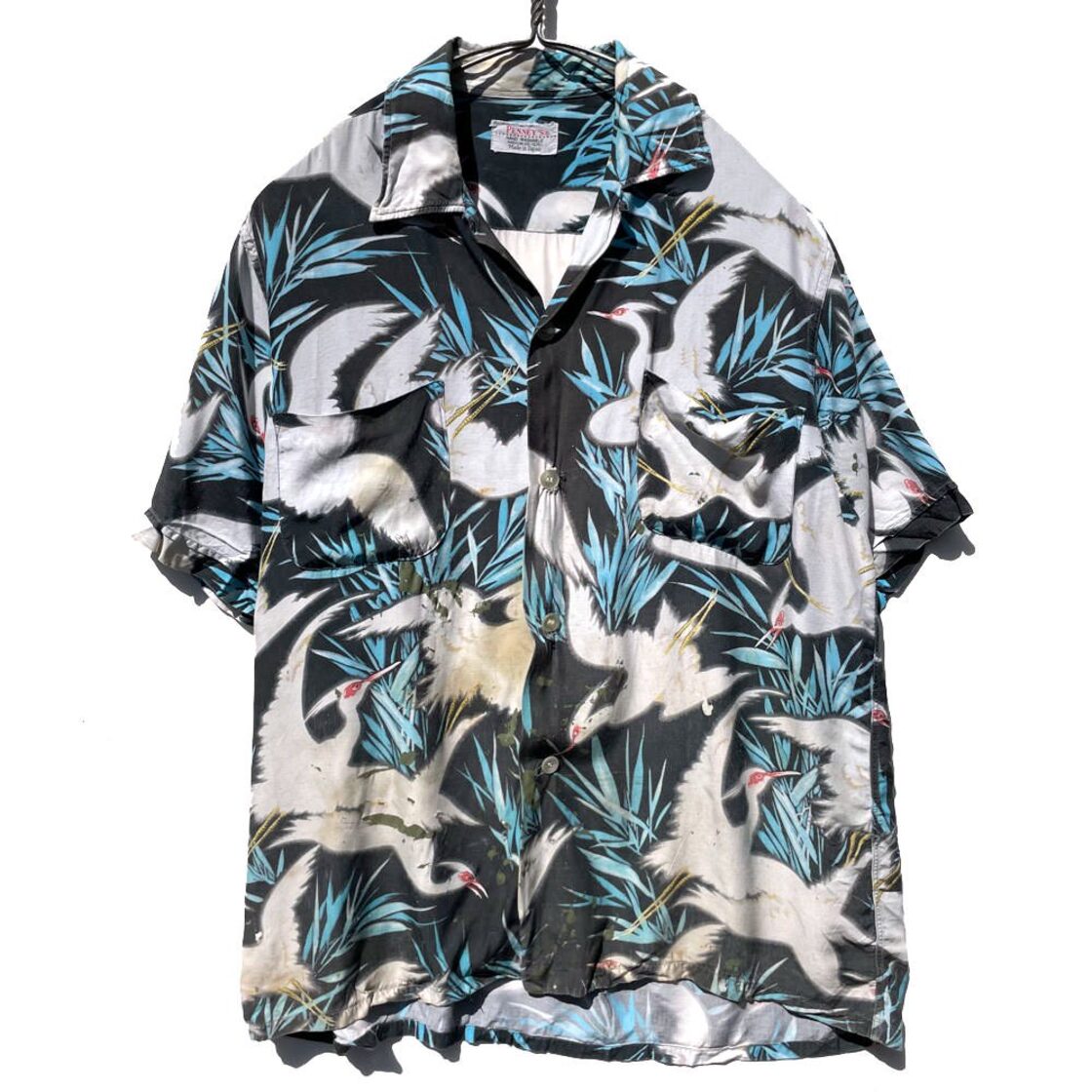 Penneys - Made In Japan] Vintage Rayon Aloha Shirt Japanese 