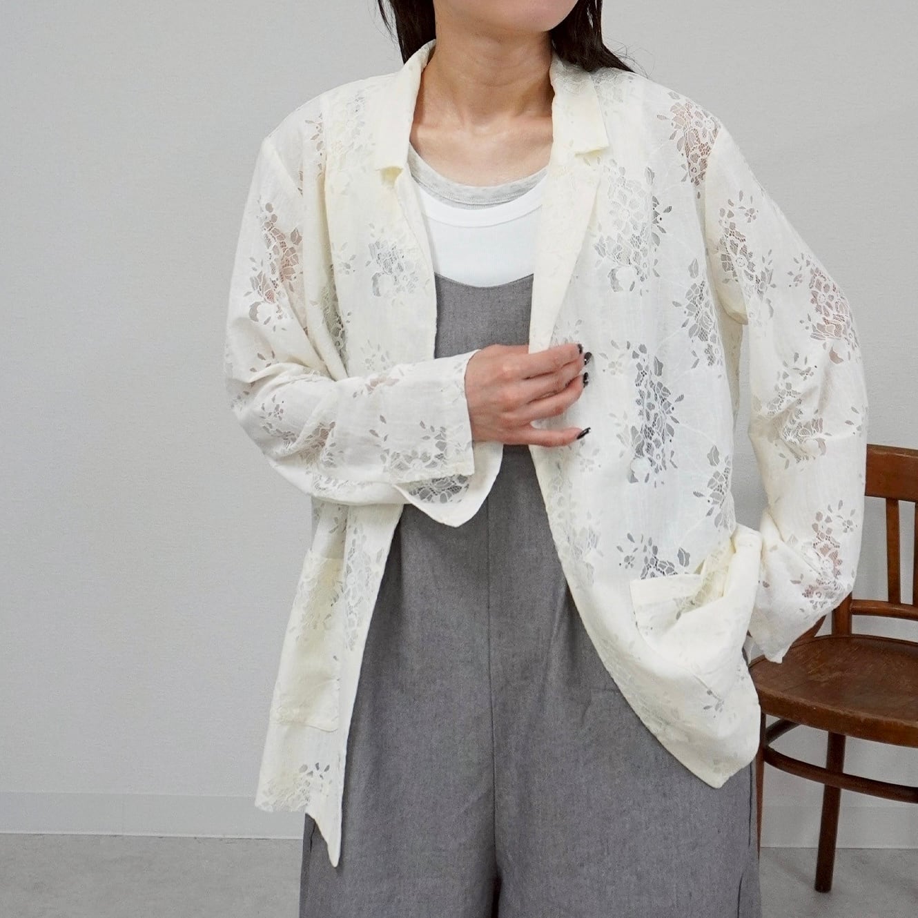 merry jenny レースジャケット ホワイト テーラードジャケット merry jenny レースジャケット ホワイト テーラードジャケット merry