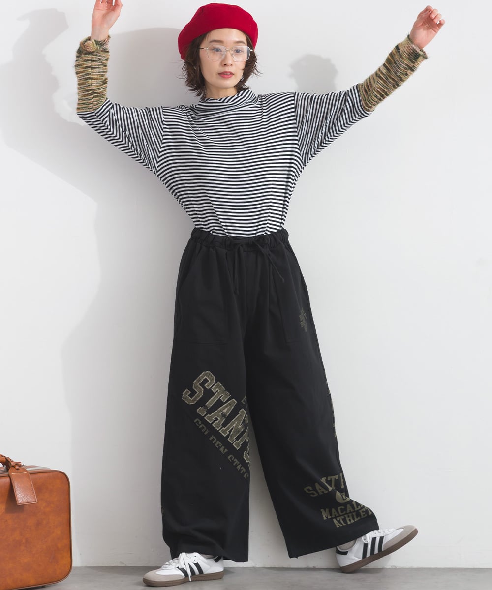 K261008 ツイルロゴ切替ワークパンツ / Twill Logo Panel Work Pants