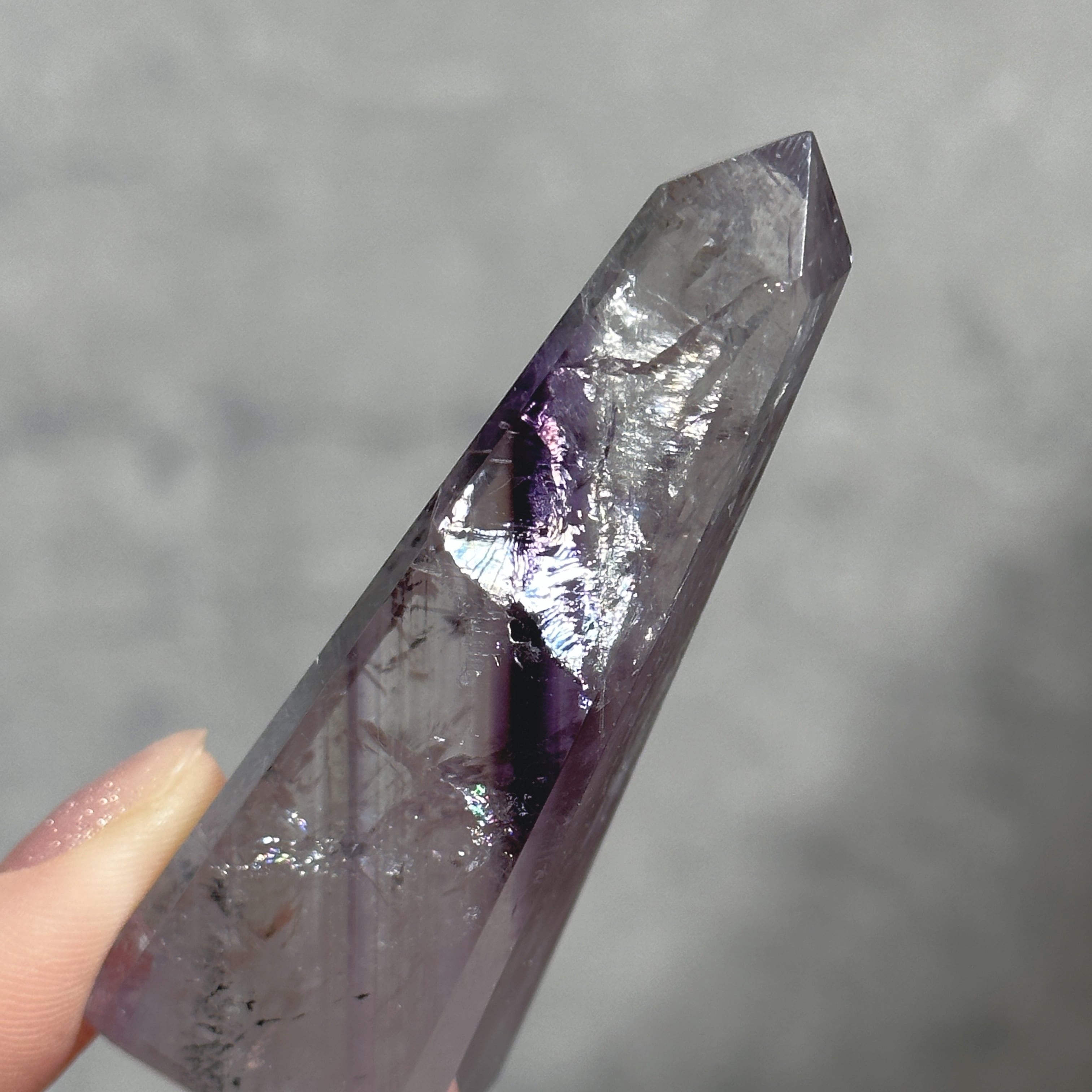 虹◎ファントムアメジスト オベリスク12◇Phantom Amethyst ◇天然石