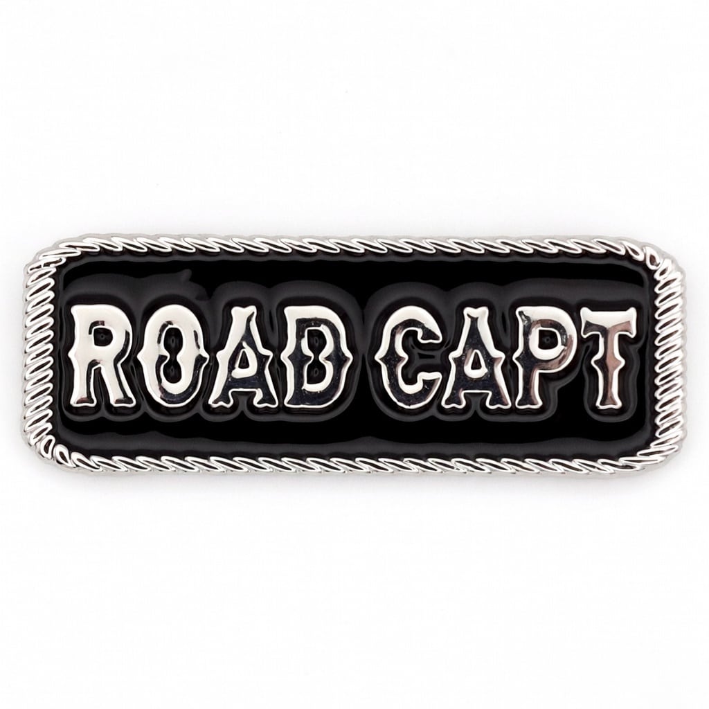 USA オートバイ バイカー モーターサイクルクラブ MC ピンバッジ ロングピン仕様 ROAD CAPT : BCMP-014