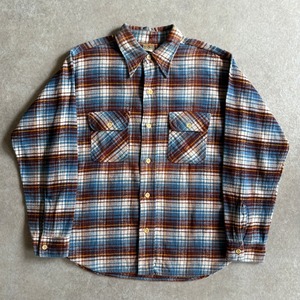 1950s  5BROTHER  Flannel Shirts  L　Z280
