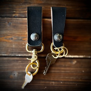 【有料オプション 10Cent Old Coinカスタム/Leather Loop & Keyring用 】