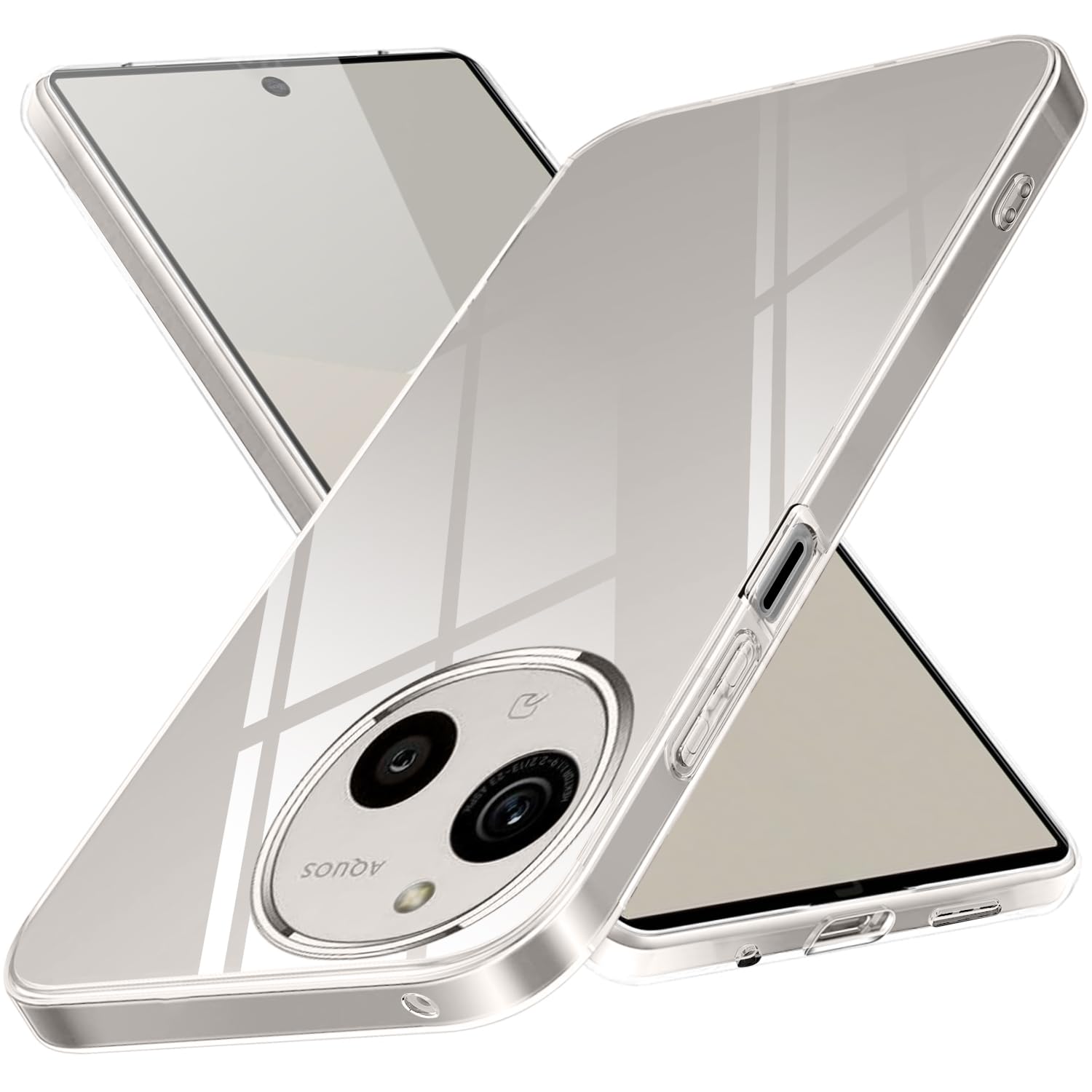対応 AQUOS R10/R9 ケース クリア SH-51F / A501SH / SH-M31 薄型 TPU 耐衝撃 クリア