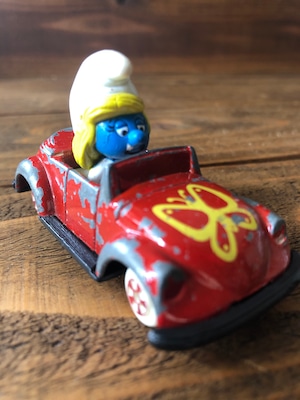 Smurf Smurfette Die-Cast Minicar/  スマーフ スマーフェットミニカー 80's ビンテージ