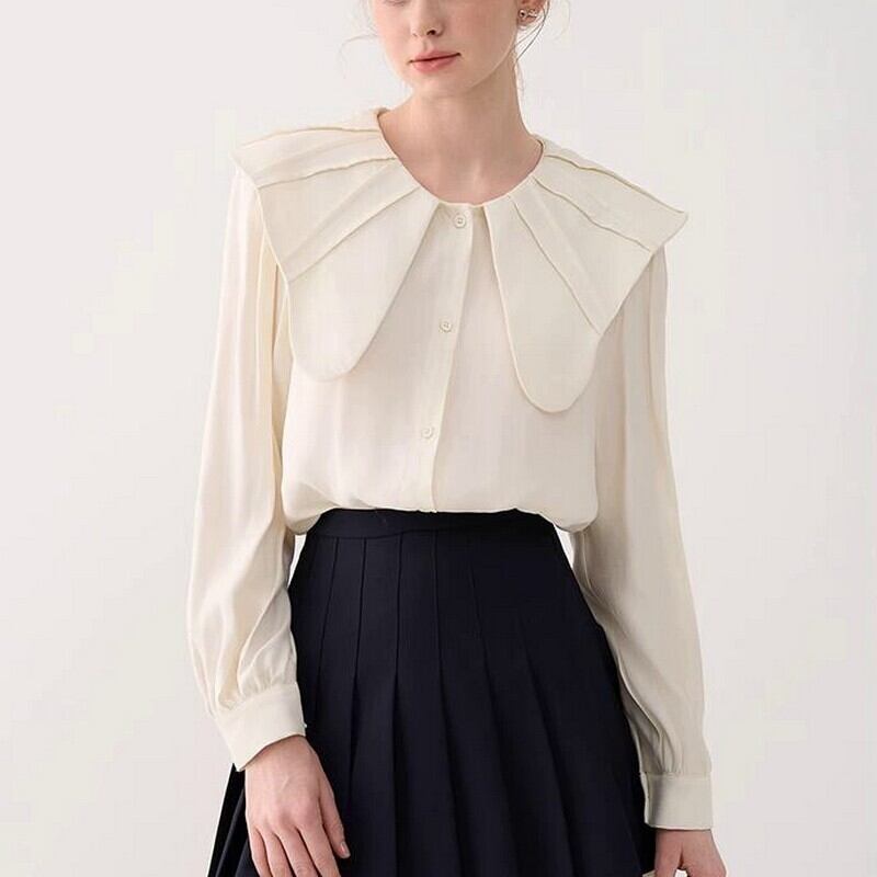 French style doll collar shirt