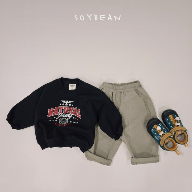 《送料無料》予約:ナチュラルスウェット【soybean】※ジュニアサイズ