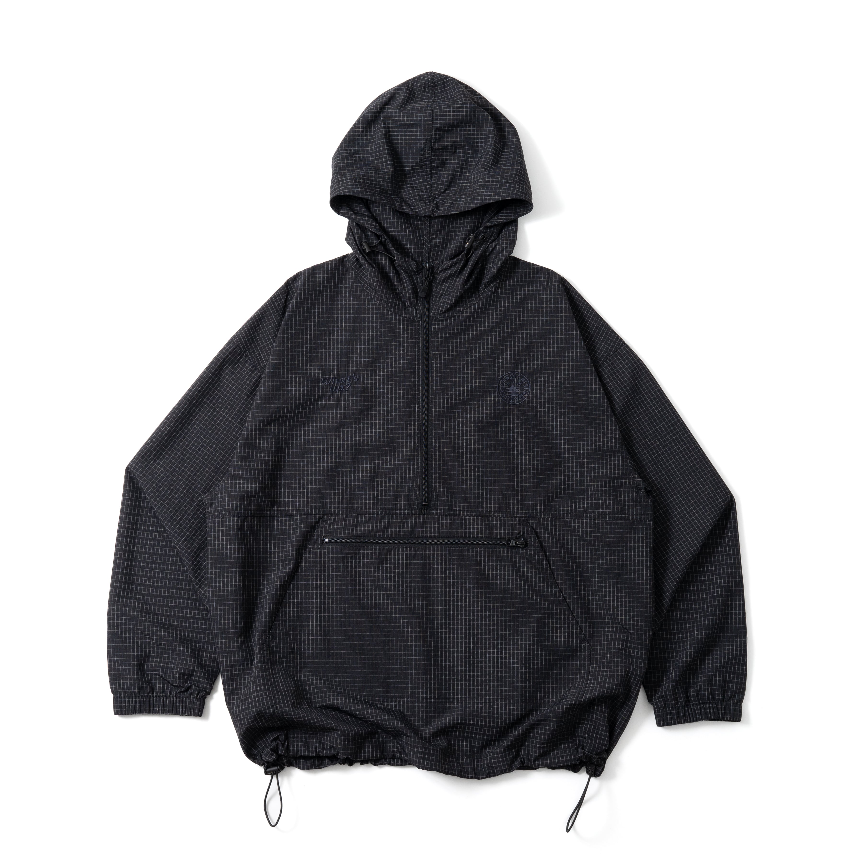 NYLON ANORAK BLACK | What's up?