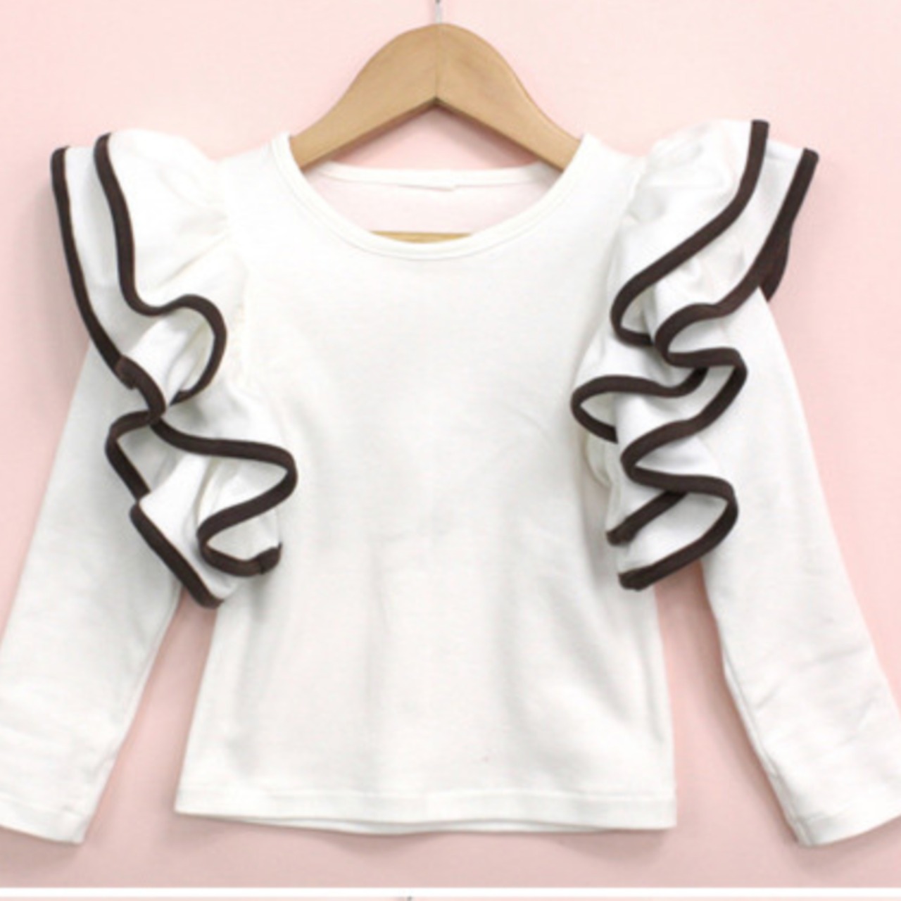 【予約】型紙のみ｜フリルスリーブTシャツ｜サイズ90〜130｜商用利用OK