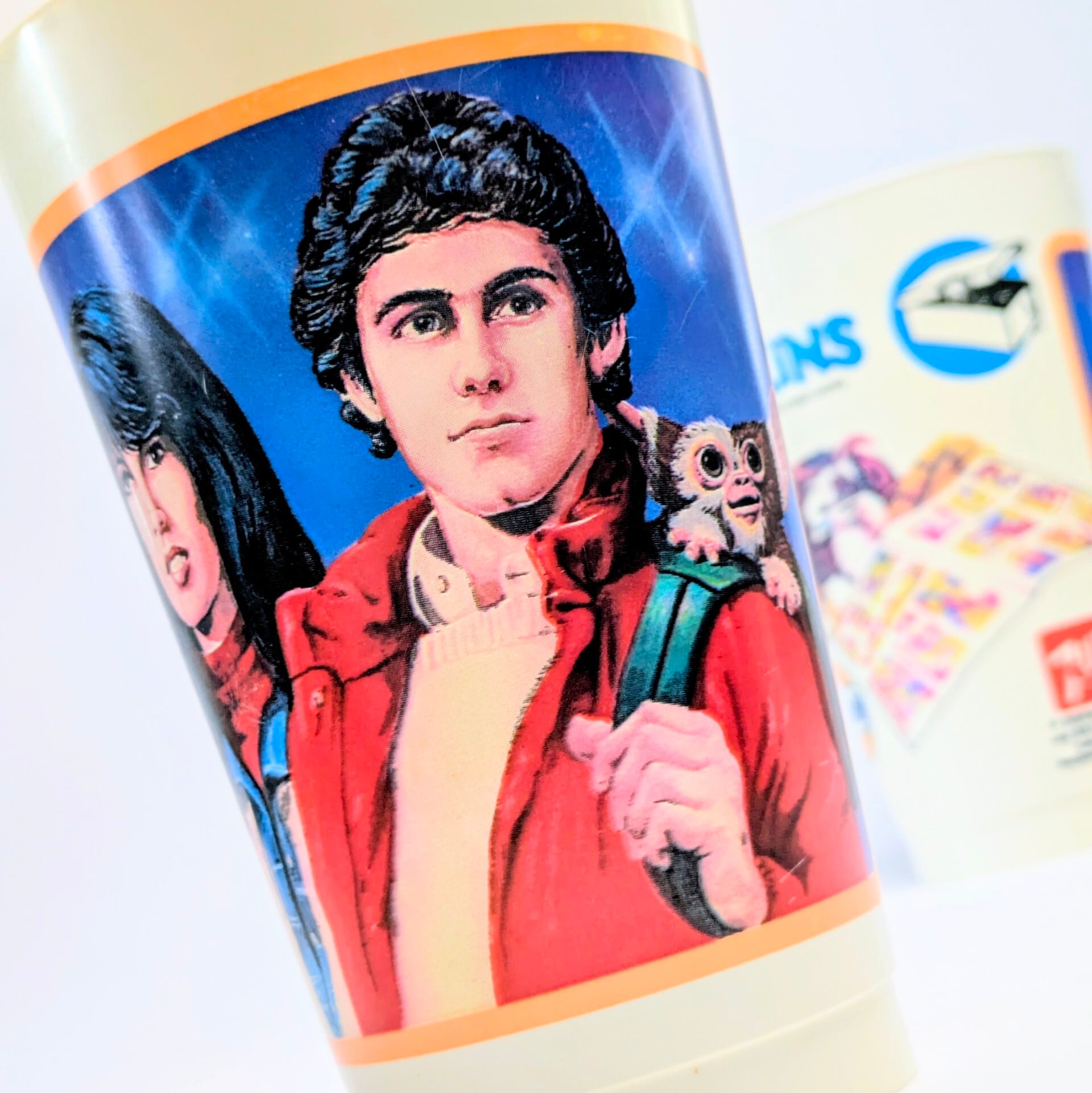 ☆VINTAGE1984☆【 Gremlins / グレムリン 】1984年製 Gremlins × Gulf × 7up プロモーション用シアターカップ / ドリンクカップ　〚アメリカン雑貨 アメトイ〛
