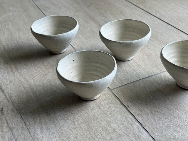 antique Shiromoegi ご飯茶碗（深いタイプ）