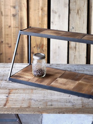 IRON OAK DISPLAY RACK